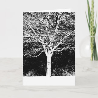 White Tree Holiday Card