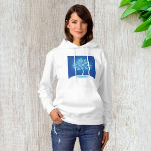 White Tree In The Snow Hoodie