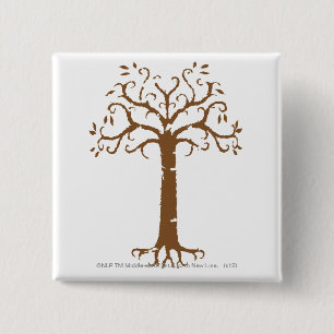 White Tree of Gondor 15 Cm Square Badge