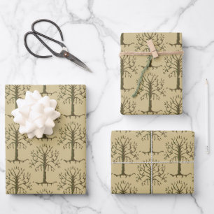 White Tree of Gondor Wrapping Paper Sheet