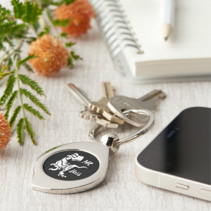 White Trex the Boss Dino Key Ring