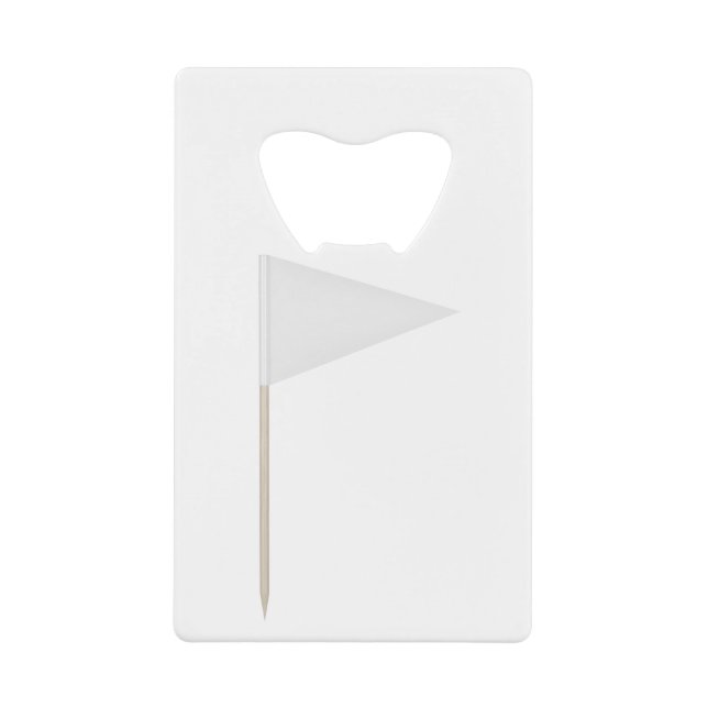 White triangle toothpick flag (Front)