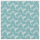 White Triple Spiral Abstract Design Fabric