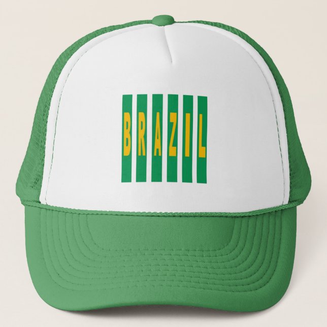 White Trucker Cap DESIGN BRAZIL (Front)