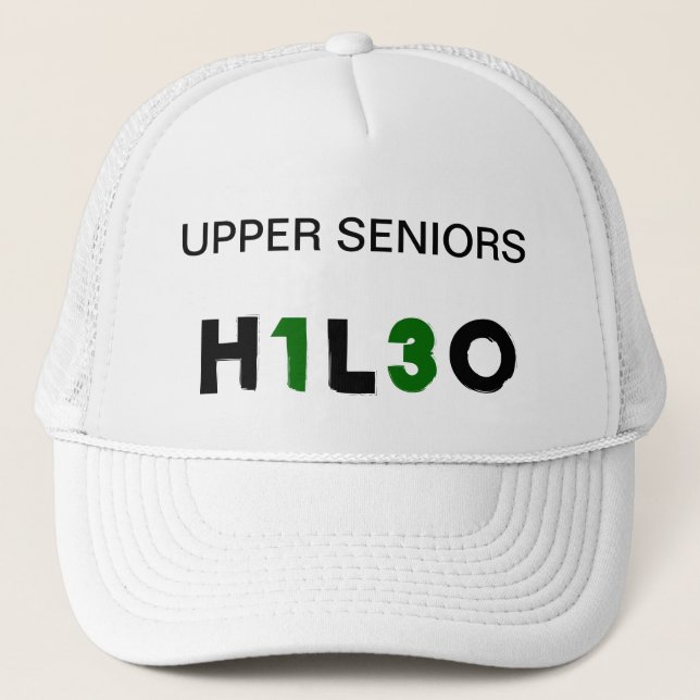 WHITE TRUCKER HAT (Front)