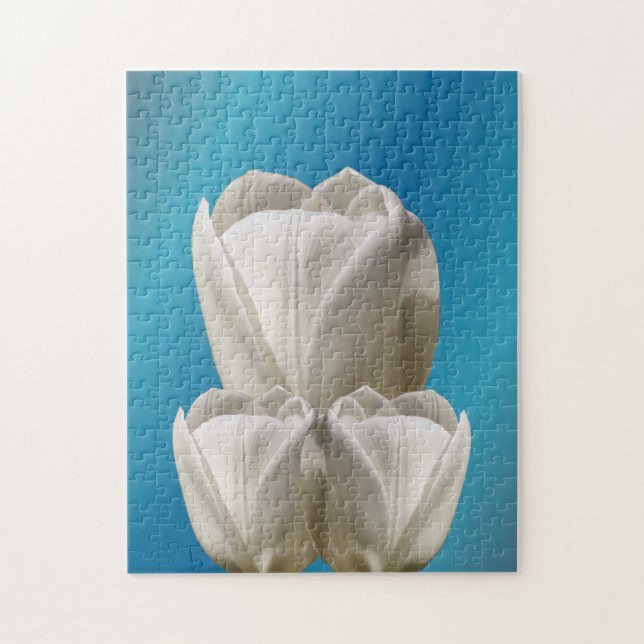 White Tulip Flowers     Jigsaw Puzzle (Vertical)