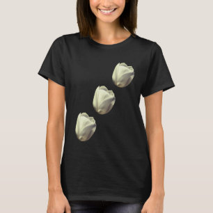 White Tulip Flowers  T-Shirt