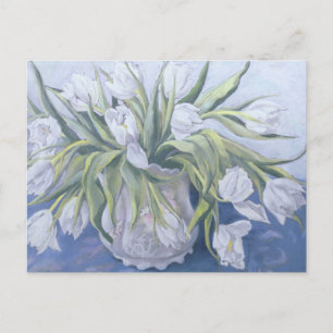 White Tulips Postcard