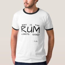 White Typography Why Is The RUM Always Gone?