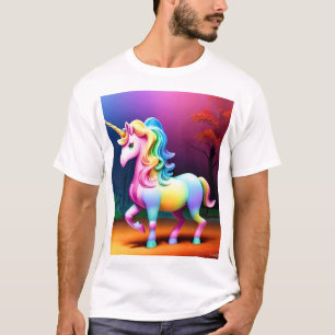White Unicorn Horse-37474 T-Shirt