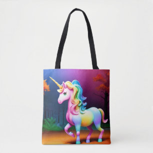 White Unicorn Horse-37474 Tote Bag