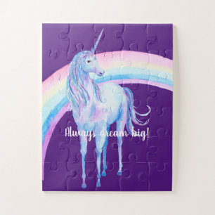 White Unicorn Jigsaw Puzzle