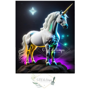 White unicorn magical v10 Tissue paper