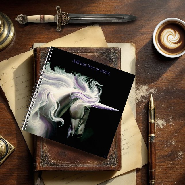 White Unicorn Purple Notebook (Creator Uploaded)