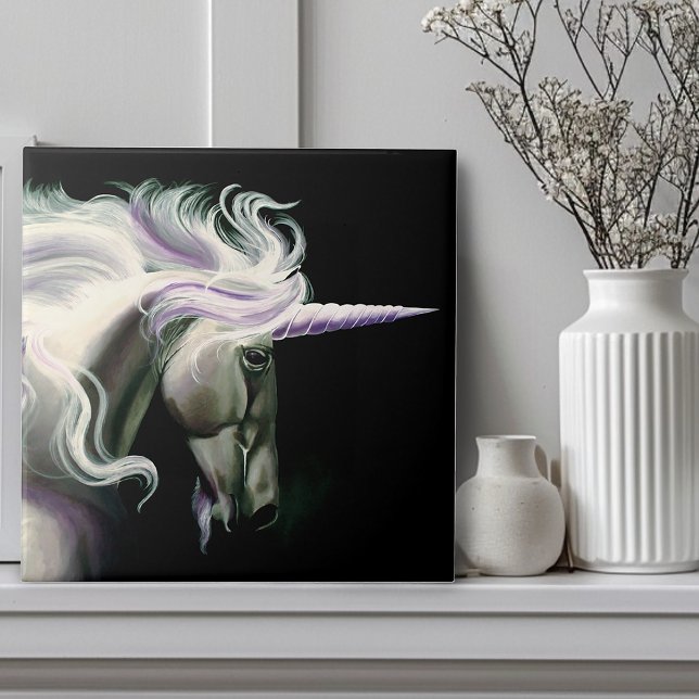 White Unicorn Purple Tile (Creator Uploaded)