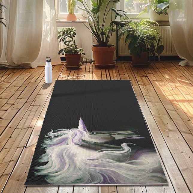 White Unicorn Purple Yoga Mat (Creator Uploaded)