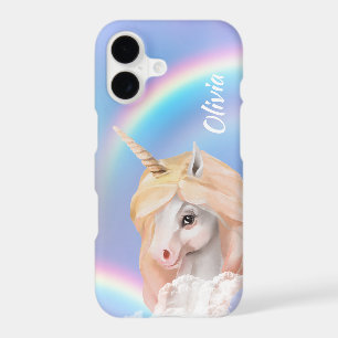 White Unicorn Rainbow Sky