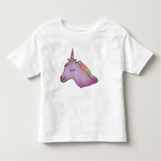 White unicorn tee for toddlers