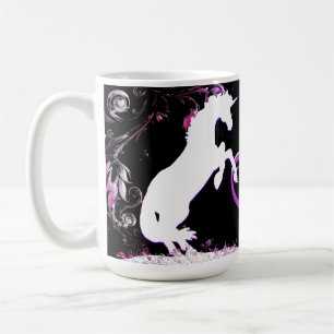 White Unicorn V (Colorful Splash) Coffee Mug