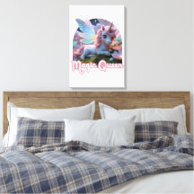 White unicorn with wings - Magic Queen