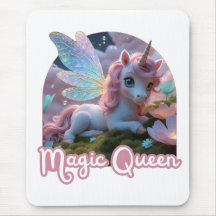 White unicorn with wings - Magic Queen