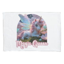 White unicorn with wings - Magic Queen