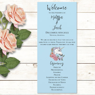 White UnicornPink Flowers Blue Program
