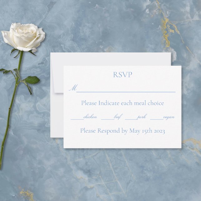 White Unicorns Love Couple RSVP Card (Creator Uploaded)
