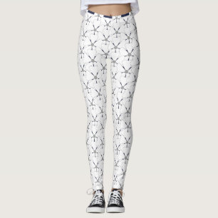 White unusual Leggings