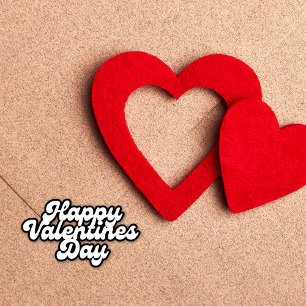 White Valentine's Day Font EX SMALL Sticker Sheet