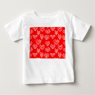 White Valentine's Mazes  Baby T-Shirt