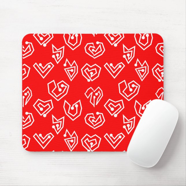 White Valentine's Mazes  Mouse Pad (With Mouse)