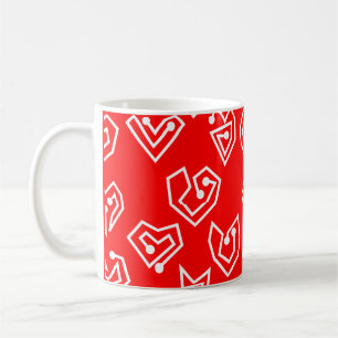 White Valentine's Mazes Mug