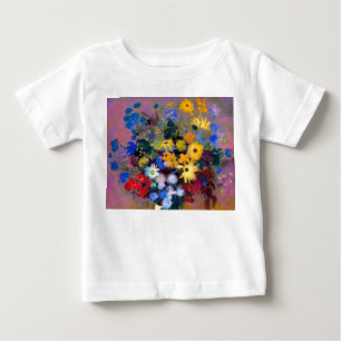 White Vase with Flowers Odilon Redon Baby T-Shirt