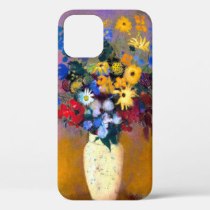 White Vase with Flowers Odilon Redon iPhone 12 Case
