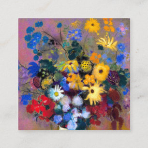 White Vase with Flowers Odilon Redon Enclosure Card