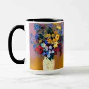 White Vase with Flowers Odilon Redon Mug