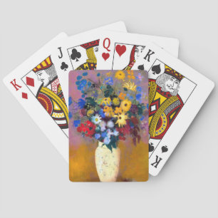 White Vase with Flowers Odilon Redon Playing Cards