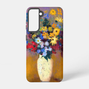 White Vase with Flowers Odilon Redon Samsung Galaxy Case