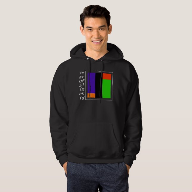WHITE VERTICAL TITLE WITH THE GOOD COLORS HOODIE (Front Full)