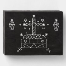 White Veve of Baron Samedi on Black