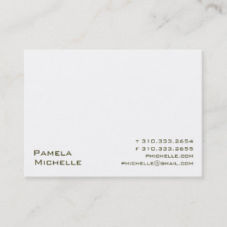 White VI Business Card