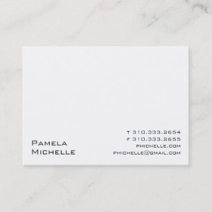 White VIII Business Card