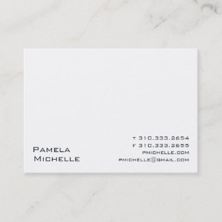 White VIII Business Card