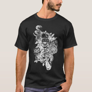 White Vintage Skull T-Shirt