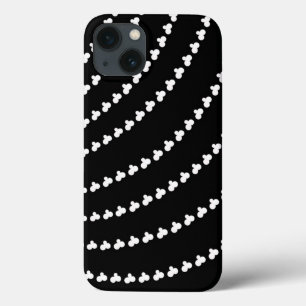 White Vortex iPhone 13 Case