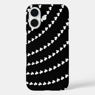 White Vortex iPhone 16 Case