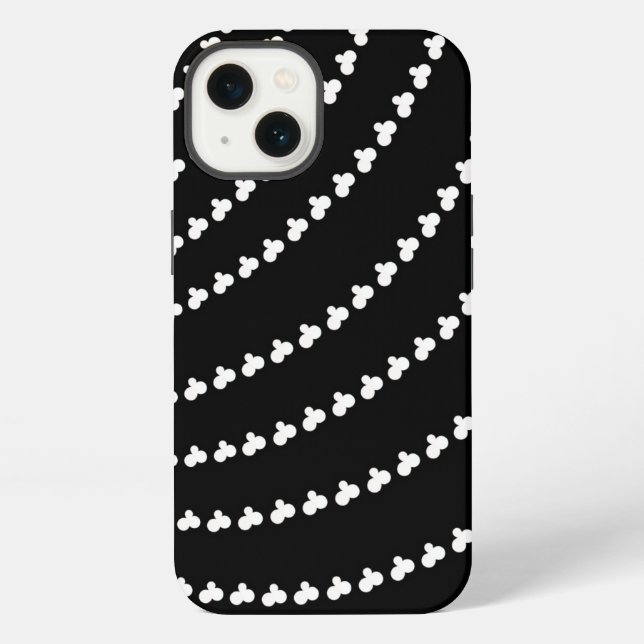 White Vortex iPhone Case (Back)
