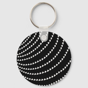 White Vortex Key Ring