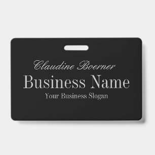 White w Midnight Blue reverses to Black w Silver ID Badge